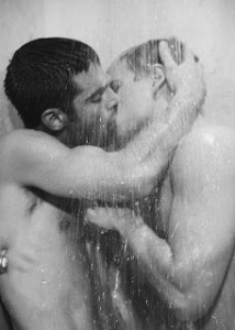Men Kissing Shower Wet.jpg ggl not sure of license