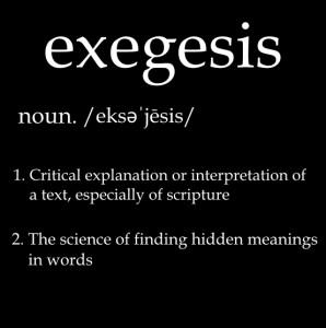 New Word exegesis