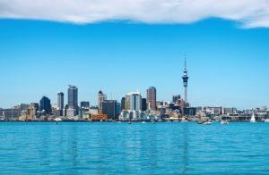 Auckland- NOV 14, 2008: Auckland City skyline on november 14, 2008 in Auckland, New Zealand. Auckland is biggest and most populous city in the country, with a population over 444,000